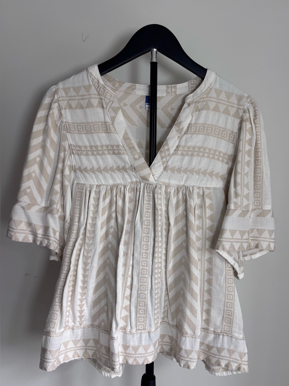 Old Navy Chevron Pattern Swing Top | S | Boho | Casual